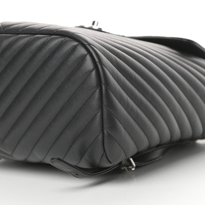 Chanel Calfskin Chevron Quilted Large Urban Spirit Backpack Black 10 of 16