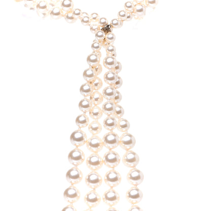 Chanel Pearl Multi Strand CC Necklace Gold 14 of 14