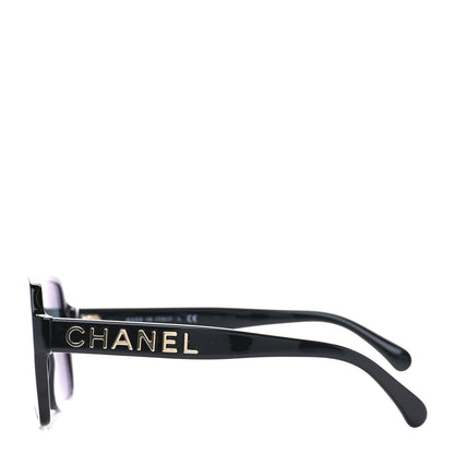 Chanel Acetate Square Sunglasses 5408-A Black 3 of 11
