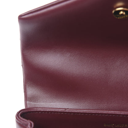 Saint Laurent Calfskin Y Quilted Monogram Toy Loulou Monogram Crossbody Bag Rouge Legion 11 of 12