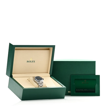 Rolex Stainless Steel 36mm Oyster Perpetual Watch Med Blue 126000 5 of 5