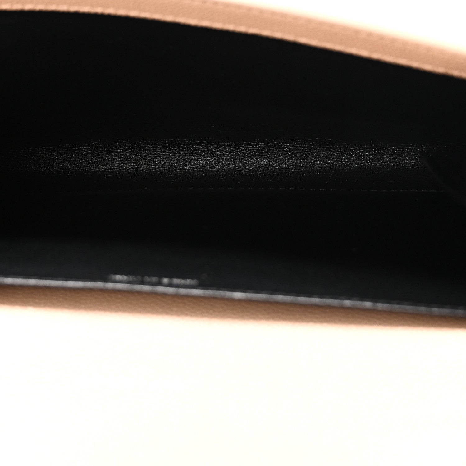 Saint Laurent Grain De Poudre Monogram Uptown Chain Wallet Dark Beige 6 of 10