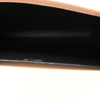 Saint Laurent Grain De Poudre Monogram Uptown Chain Wallet Dark Beige 6 of 10