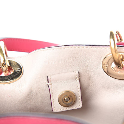 Christian Dior Calfskin Mini Diorissimo Tote Pink 7 of 10