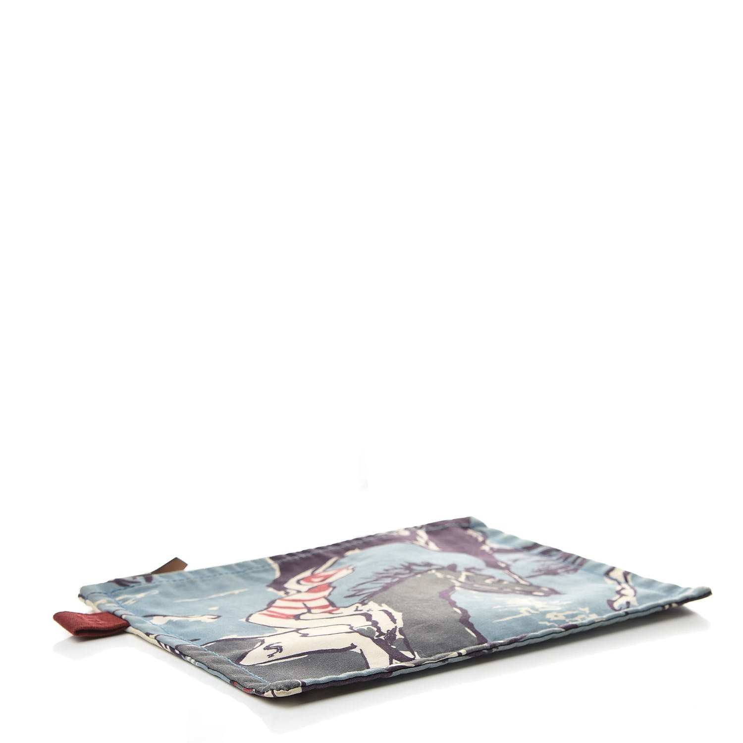Hermes Toile Flat Equator Trousse PM Bleu 4 of 7
