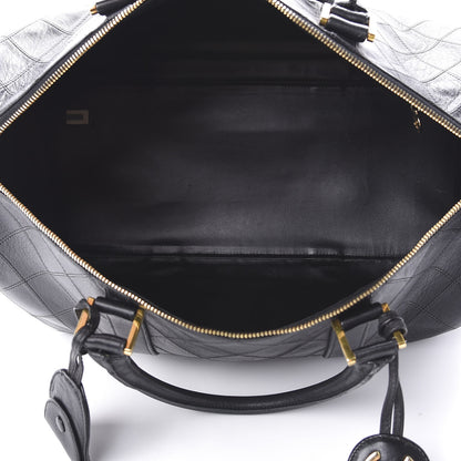 Chanel Calfskin Stitched CC Boston Black 5 of 21