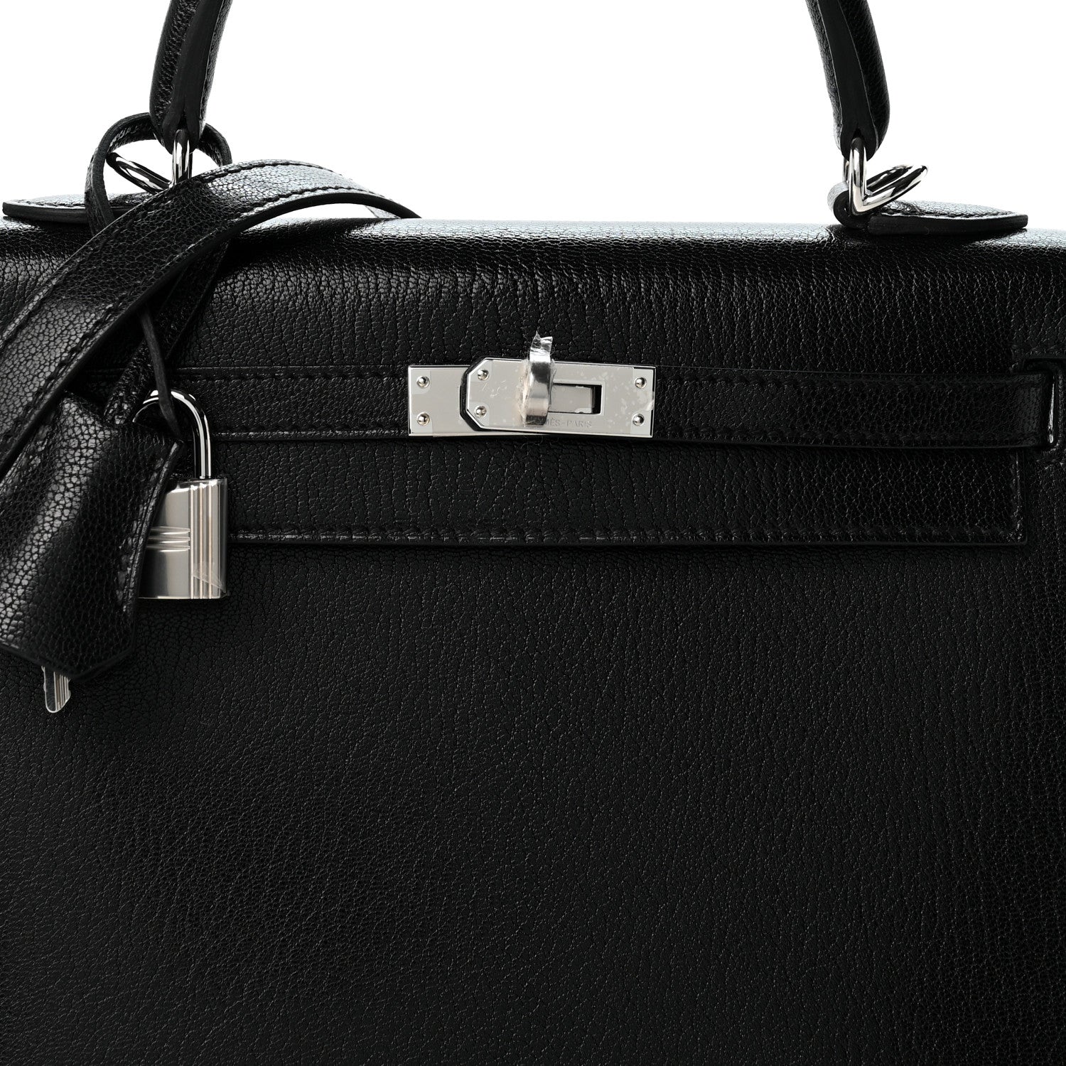 Hermes Chevre Chamkila Kelly Sellier 25 Black 6 of 9
