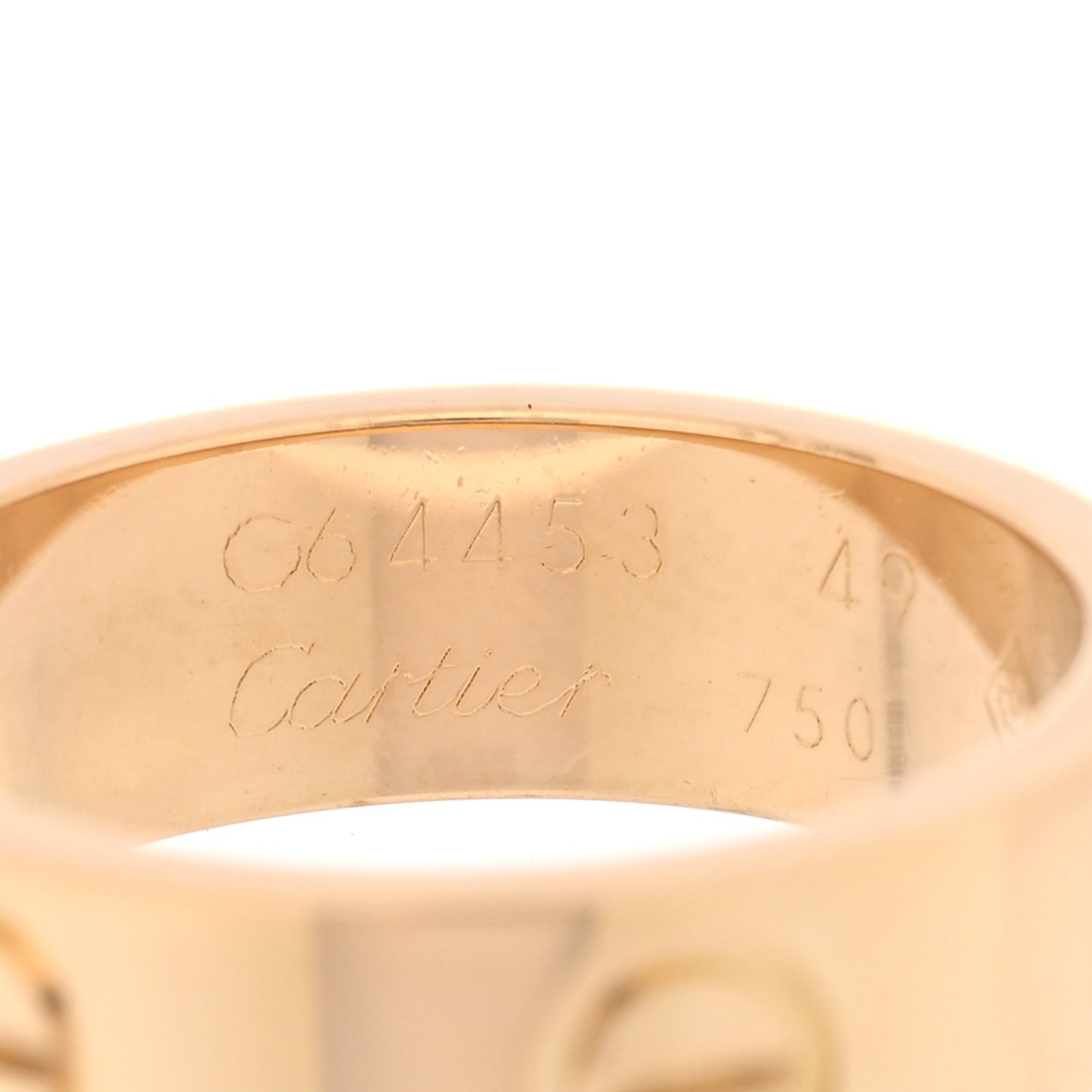 18K Yellow Gold 5.5mm LOVE Ring 49 4.75