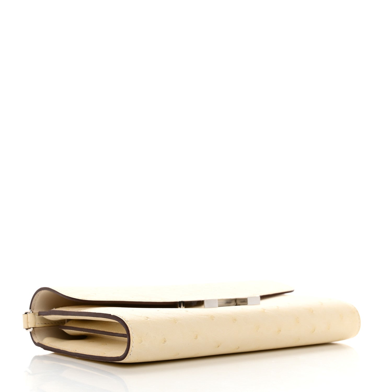 Hermes Ostrich Constance Long Wallet To Go Nata 4 of 12