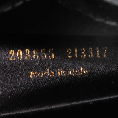 Saint Laurent Textured Patent Monogram Large Belle De Jour Clutch Black 6 of 7