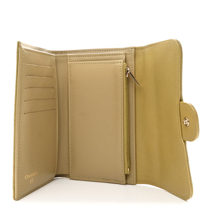 Chanel Caviar Quilted Medium Flap Wallet Beige 5 of 9