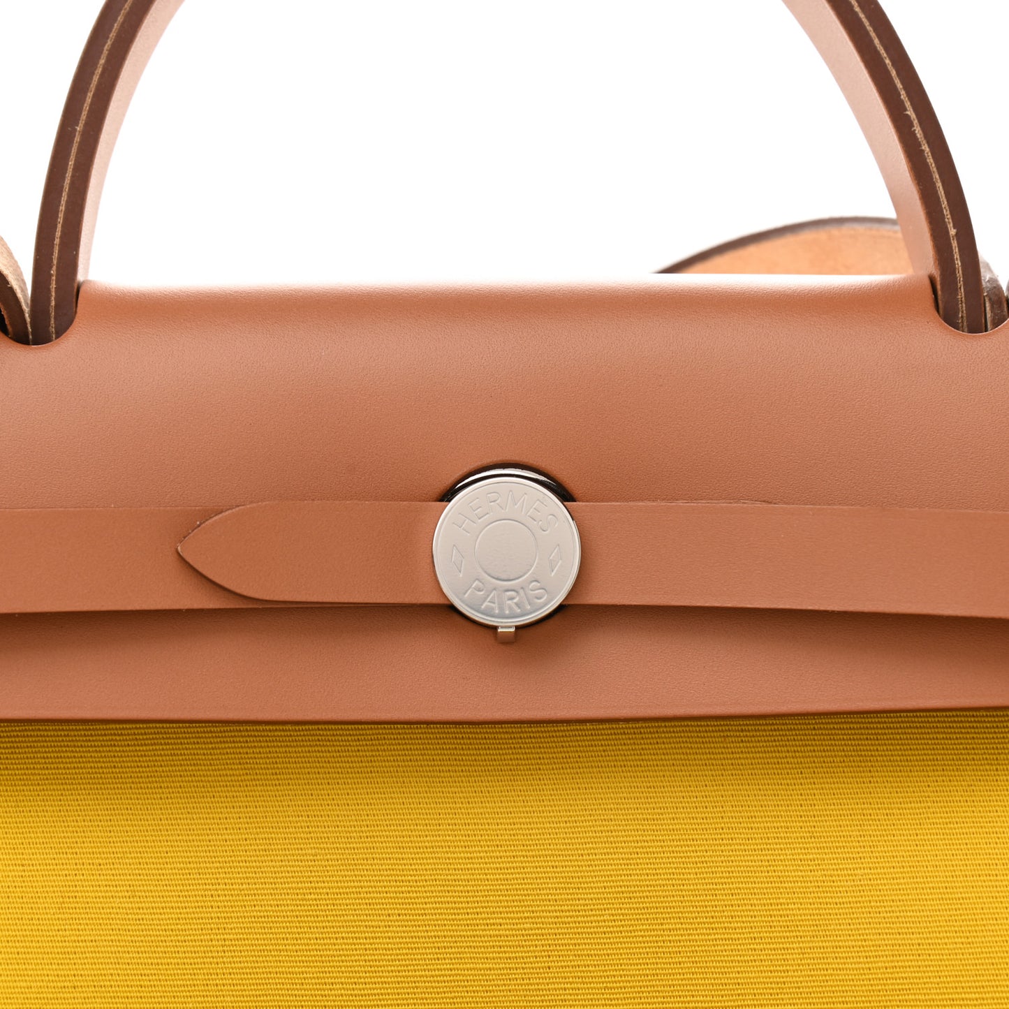 Toile Vache Hunter Herbag Zip 31 PM Natural Jaune De Naples