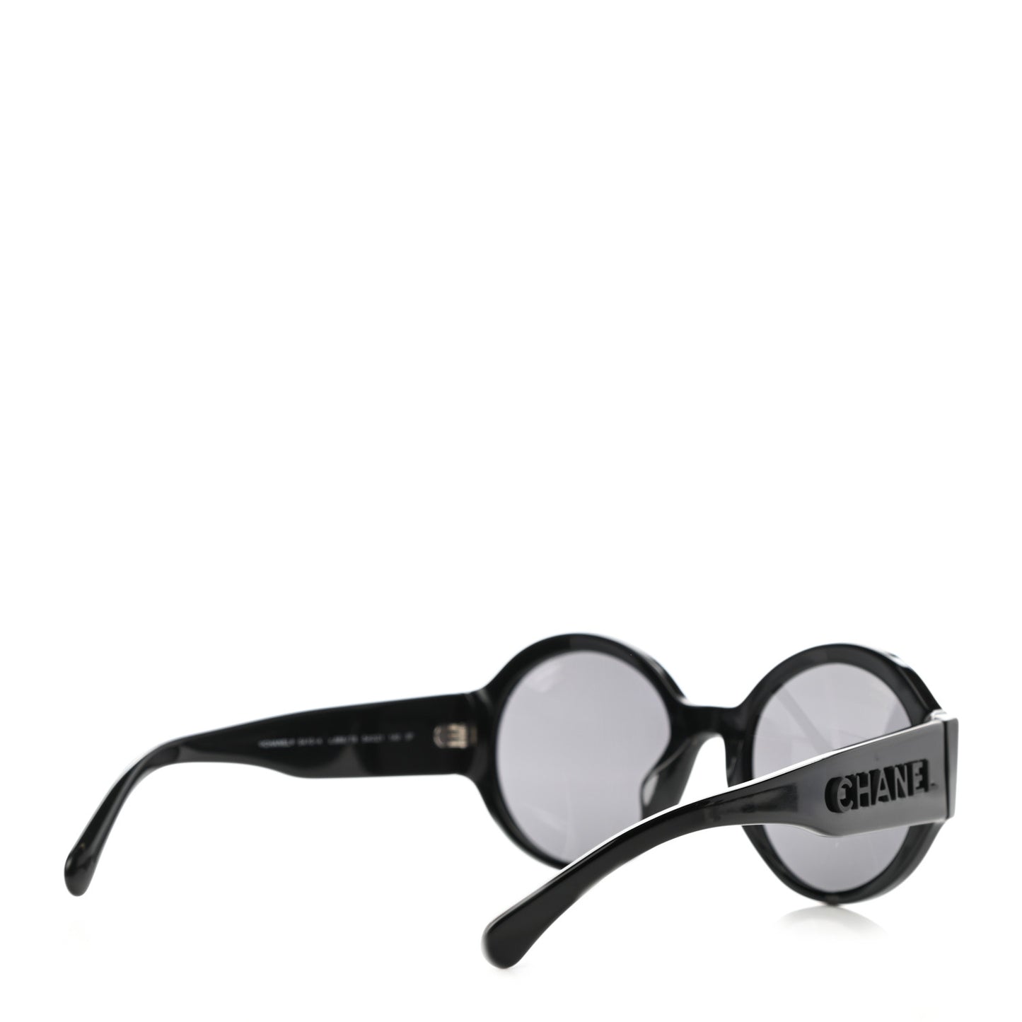 Acetate Polarized Round Sunglasses 5410 Black