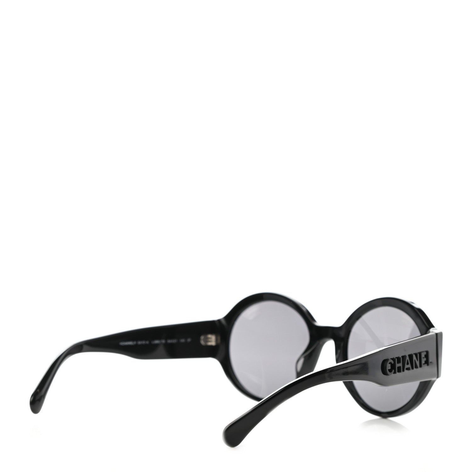 Chanel Acetate Polarized Round Sunglasses 5410 Black 2 of 6