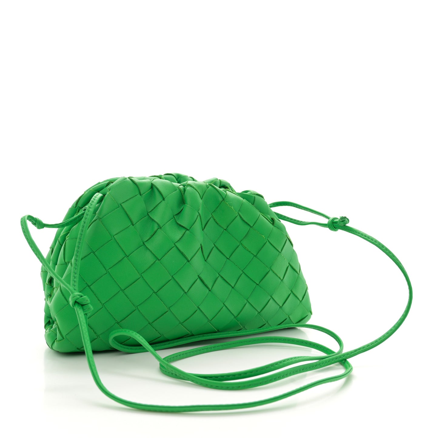 Nappa Intrecciato The Mini Pouch Clutch Parakeet