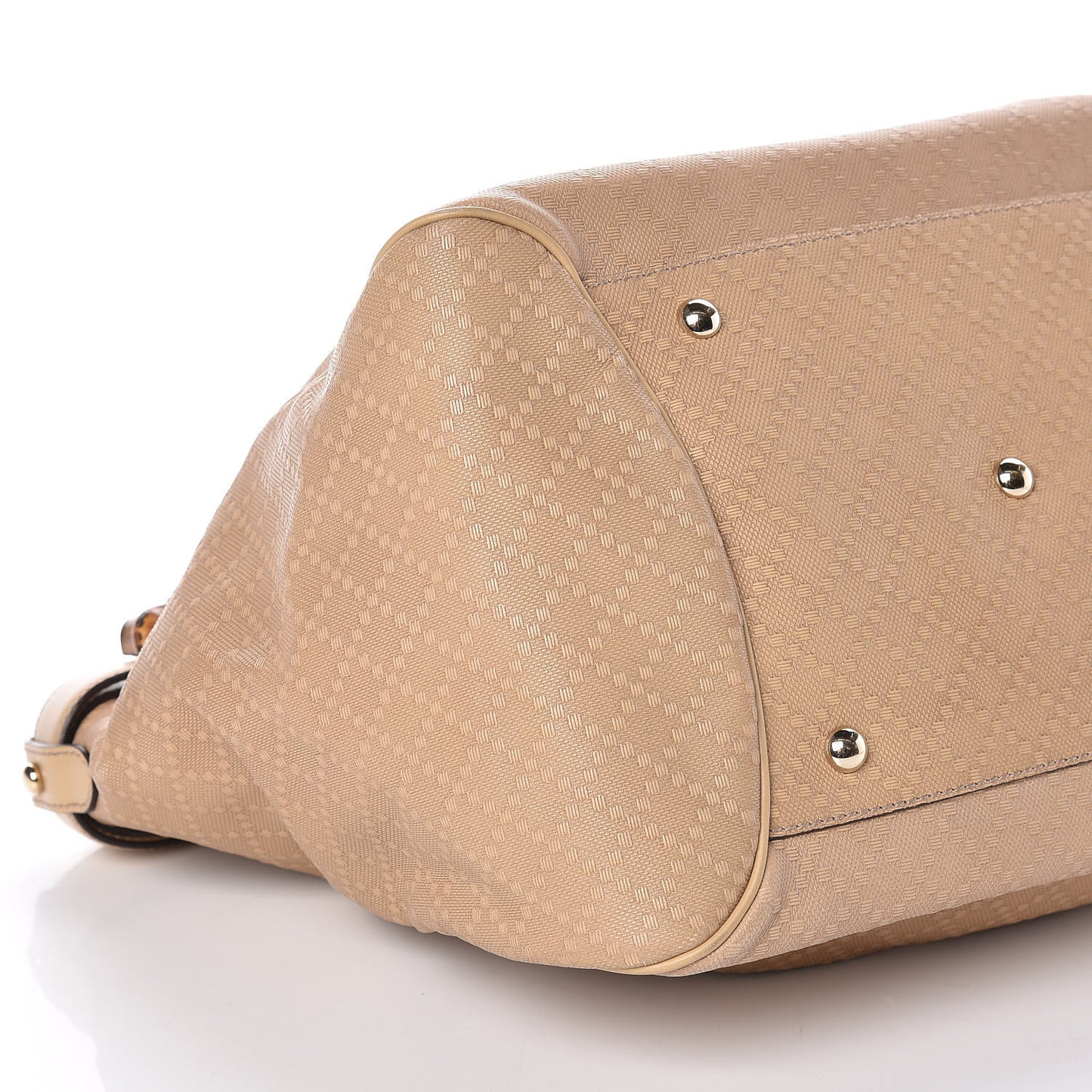 Diamante Medium Bamboo Buckle Tote Beige