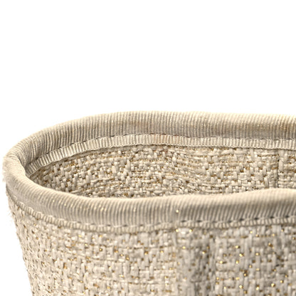 Chanel Lurex Boucle Medium Deauville Tote White 13 of 14