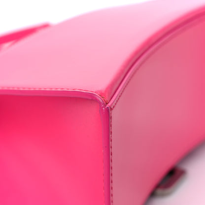 Balenciaga Shiny Box Calfskin Small Hourglass Top Handle Bag Acid Fuchsia 11 of 12