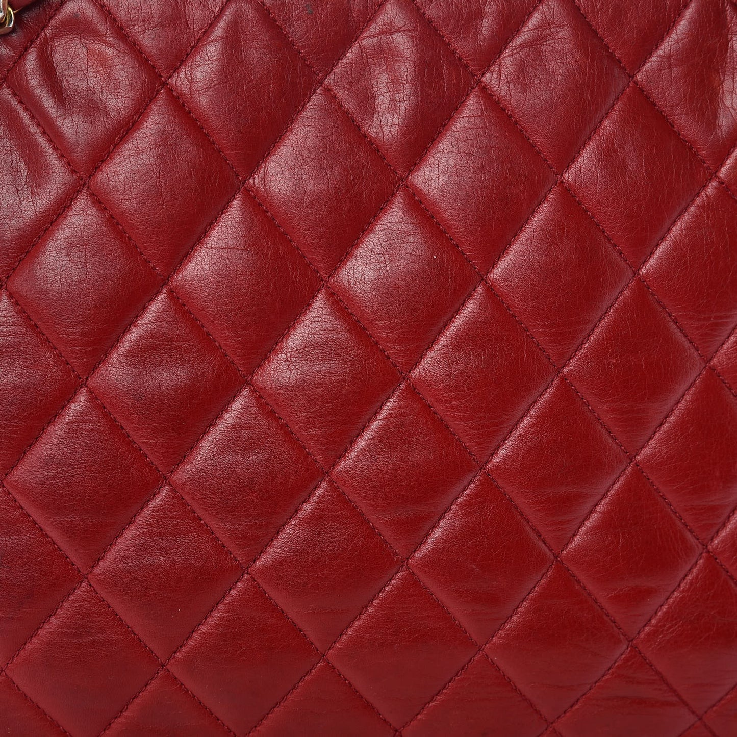 Lambskin Quilted Shoulder Bag Red