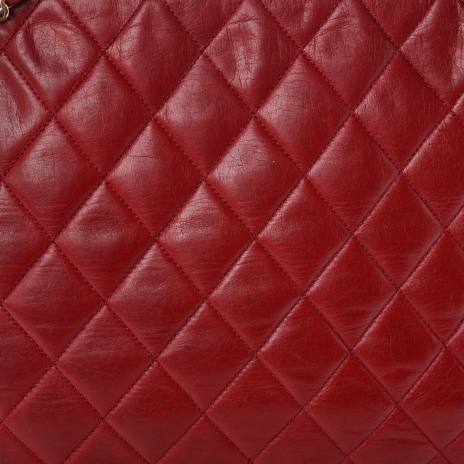 Chanel Lambskin Quilted Shoulder Bag Red 13 of 26