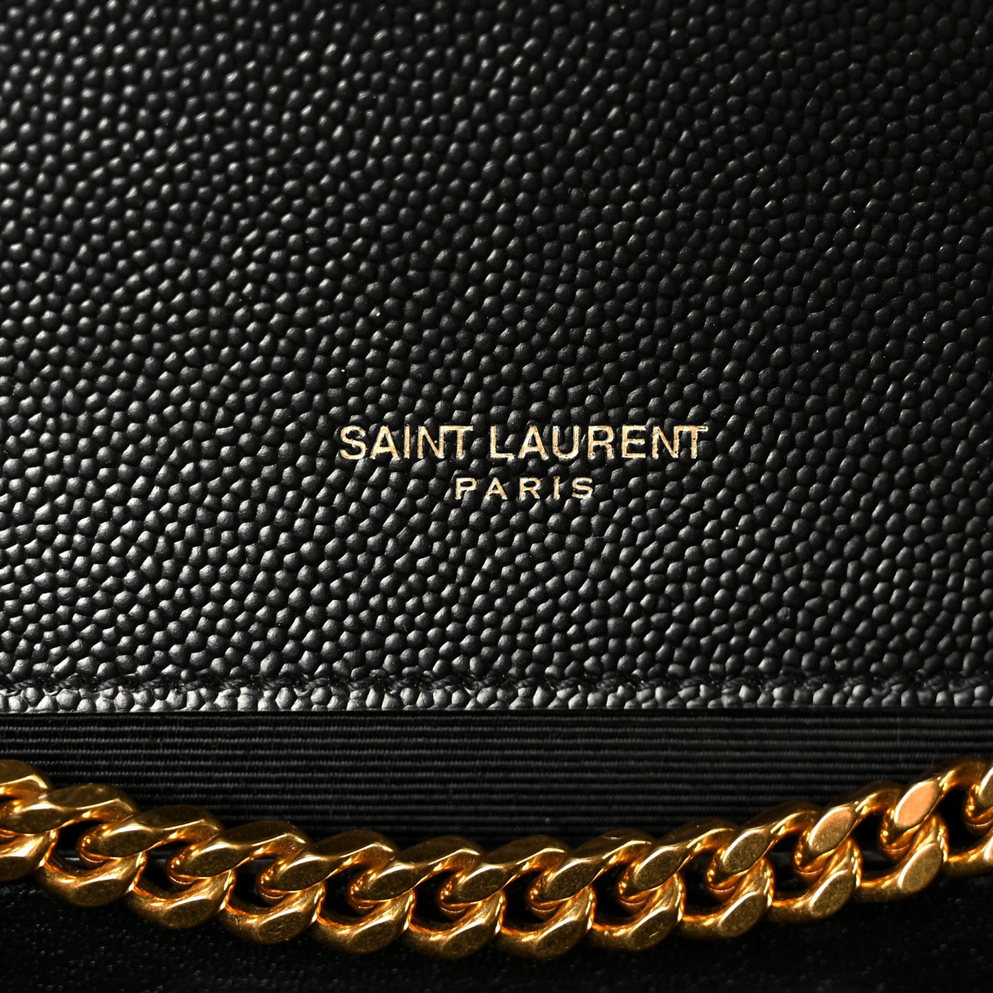 Grain De Poudre Medium Classic Monogram Kate Satchel Black
