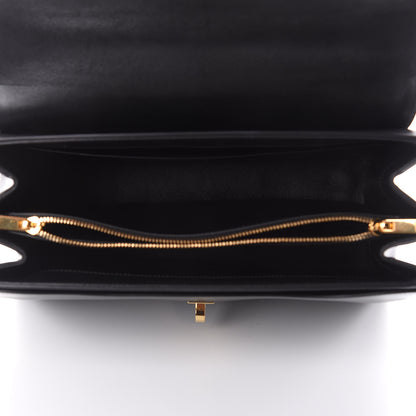 Celine Satinated Calfskin Medium 16 Top Handle Bag Black 5 of 12
