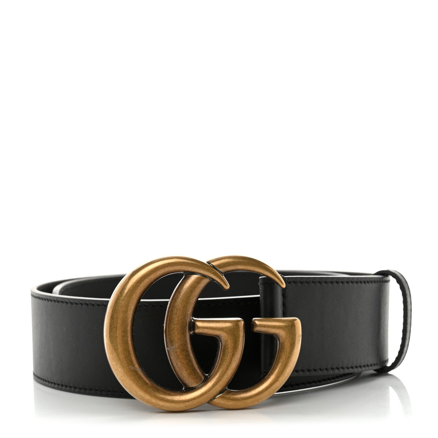 Gucci Calfskin Double G 40mm Belt 70 28 Black 1 of 5