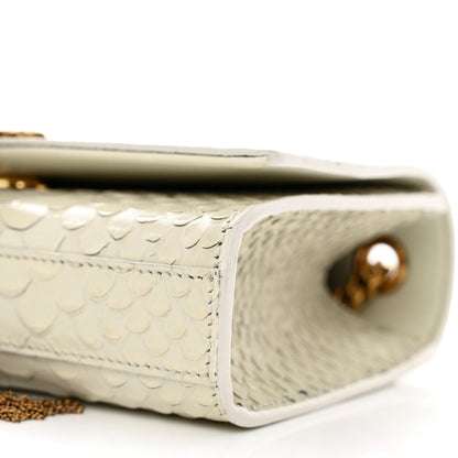 Saint Laurent Python Embossed Small Classic Monogram Kate Tassel Satchel 11 of 11