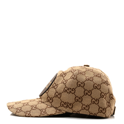 Gucci Monogram Textured Dollar Calfskin Zeno Baseball Hat M Beige 4 of 10