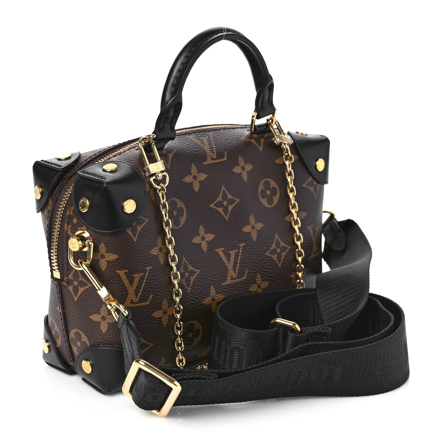 Louis Vuitton Monogram Petite Malle Souple Black 3 of 8