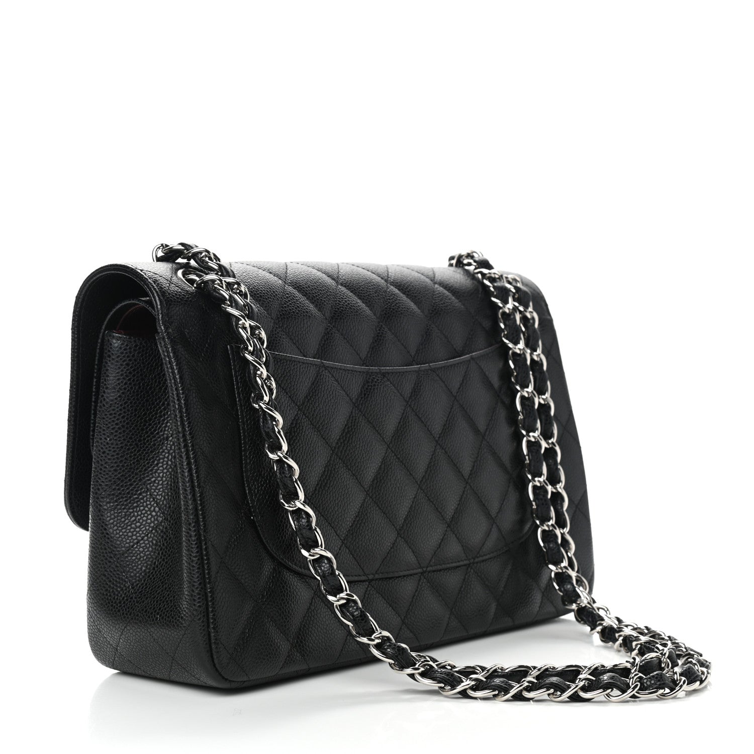 Chanel Caviar Quilted Jumbo Double Flap Black 3 of 9
