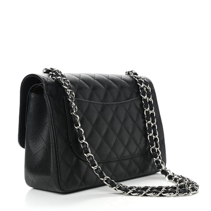 Chanel Caviar Quilted Jumbo Double Flap Black 3 of 9