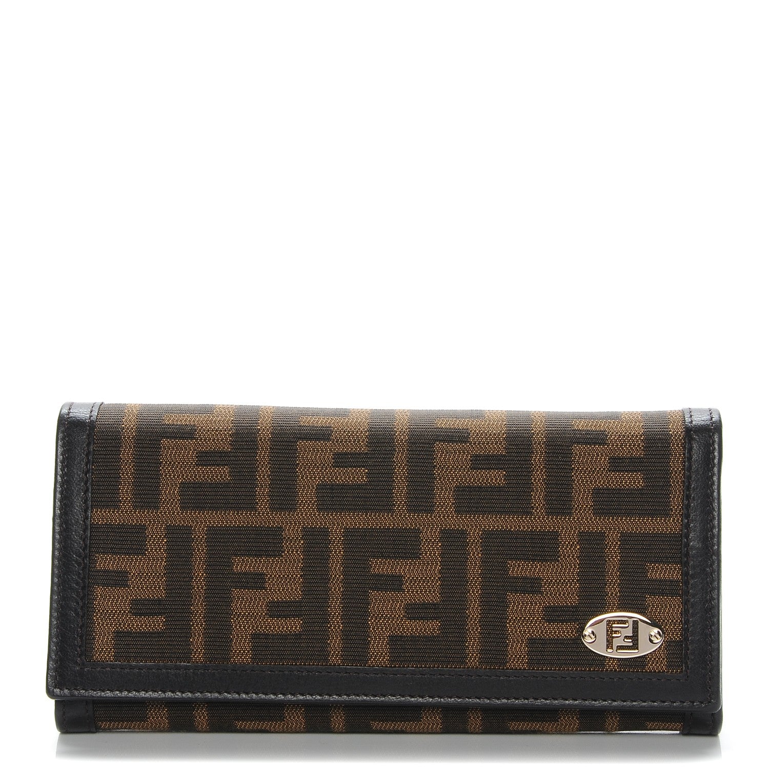 Fendi Zucca Continental Wallet Tobacco 1 of 9