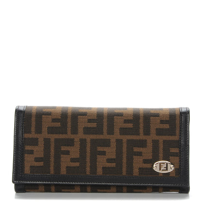Fendi Zucca Continental Wallet Tobacco 1 of 9