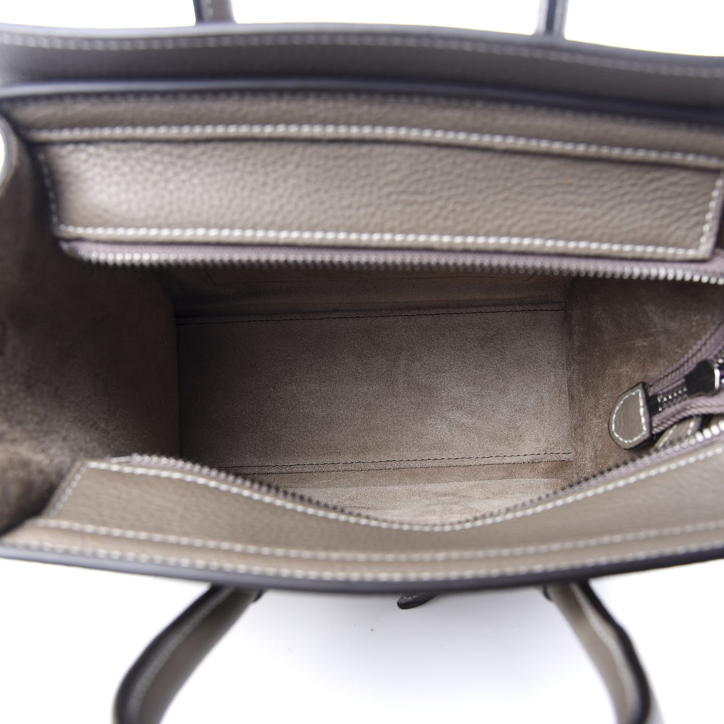Drummed Calfskin Nano Luggage Souris