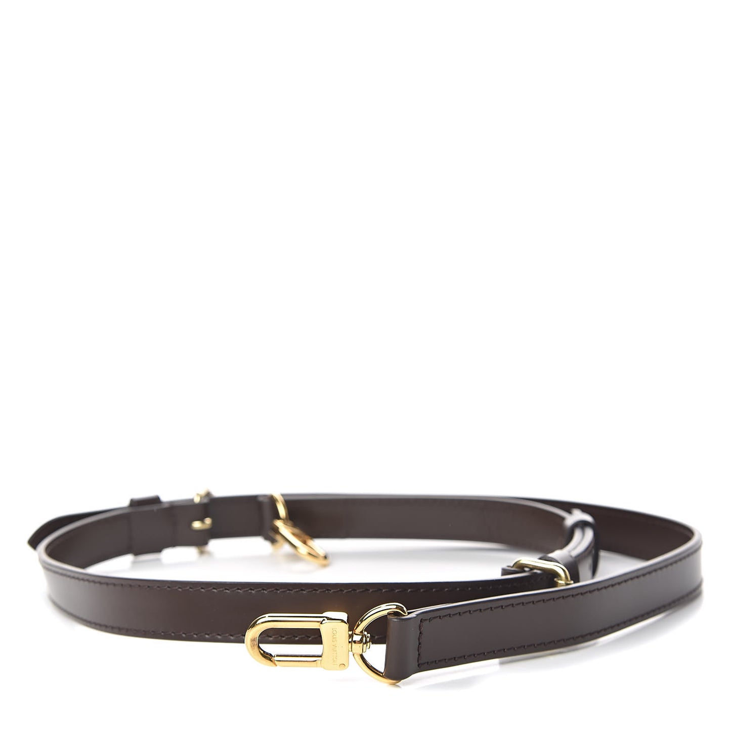 Calfskin Adjustable Speedy Bandouliere Shoulder Strap Brown