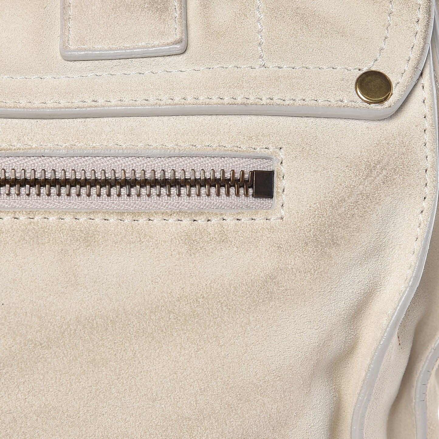 Suede PS1 Medium Satchel Ivory