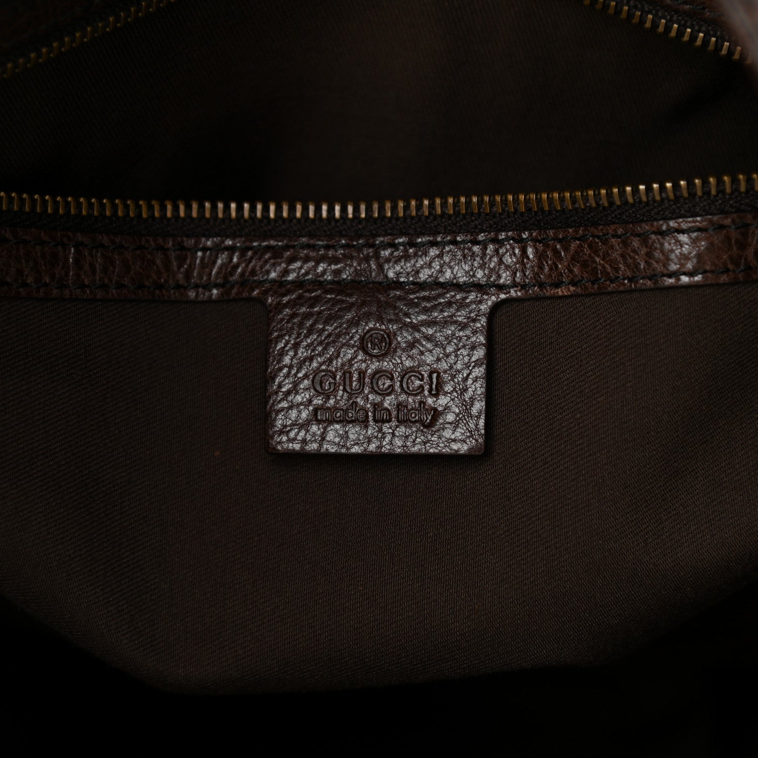 Gucci Monogram Large Jockey Hobo Dark Brown 6 of 10