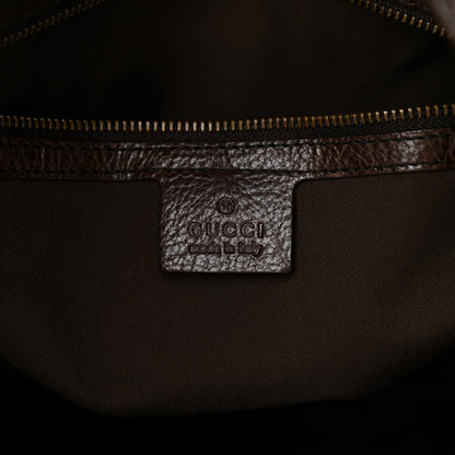 Gucci Monogram Large Jockey Hobo Dark Brown 6 of 10