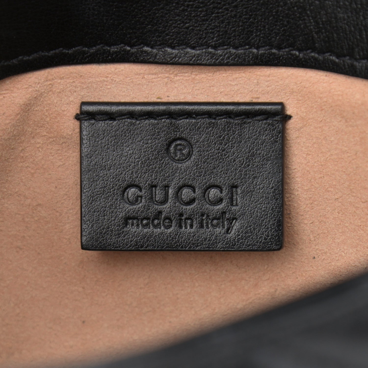 Gucci Calfskin Matelasse Super Mini GG Marmont Shoulder Bag Black 11 of 15
