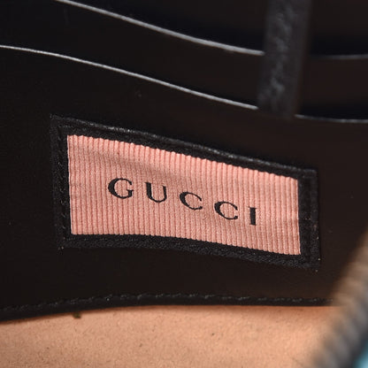 Gucci Calfskin Matelasse Printed Mini GucciGhost GG Marmont Chain Bag Black New Acquamarine 6 of 11