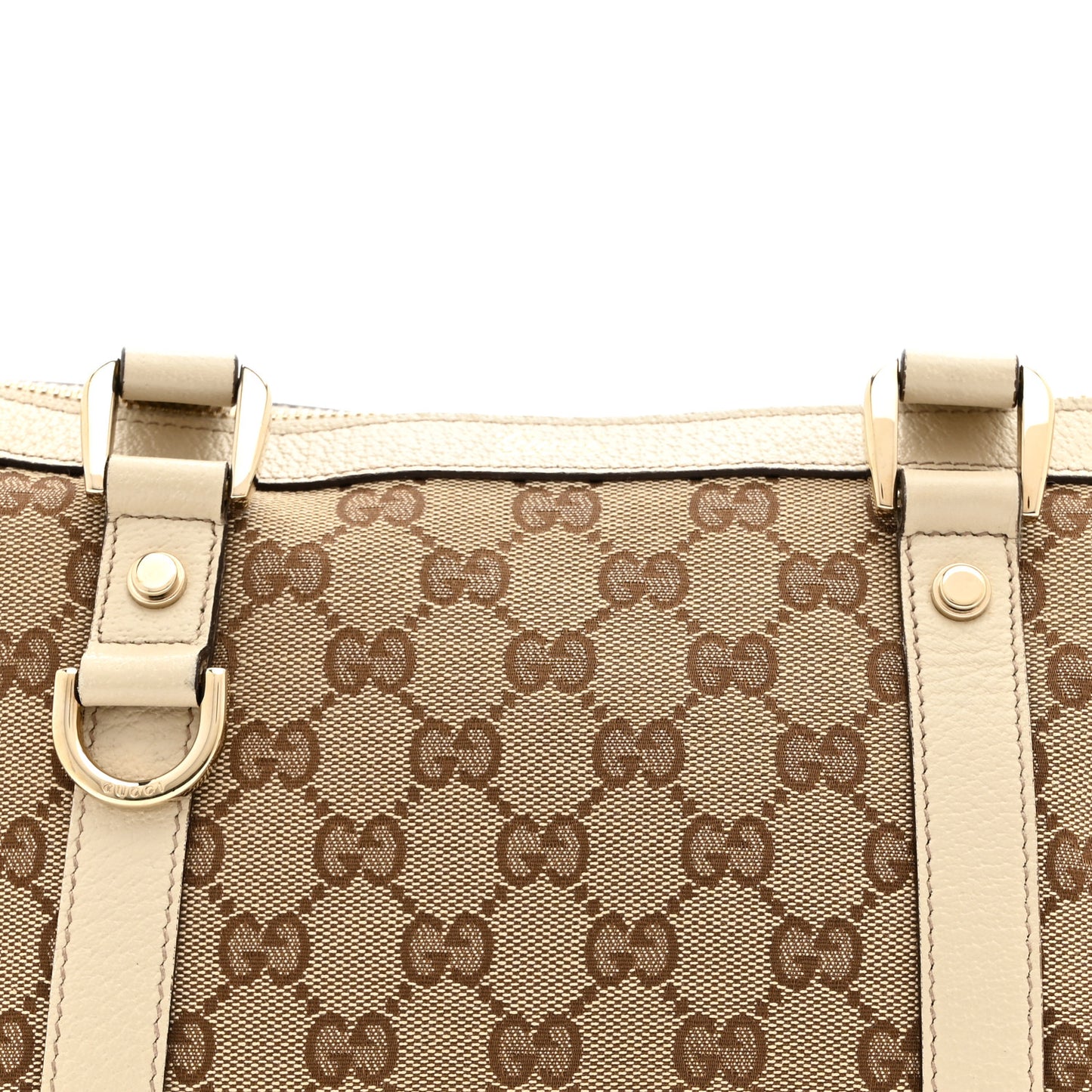 Monogram Small Abbey Tote Off White