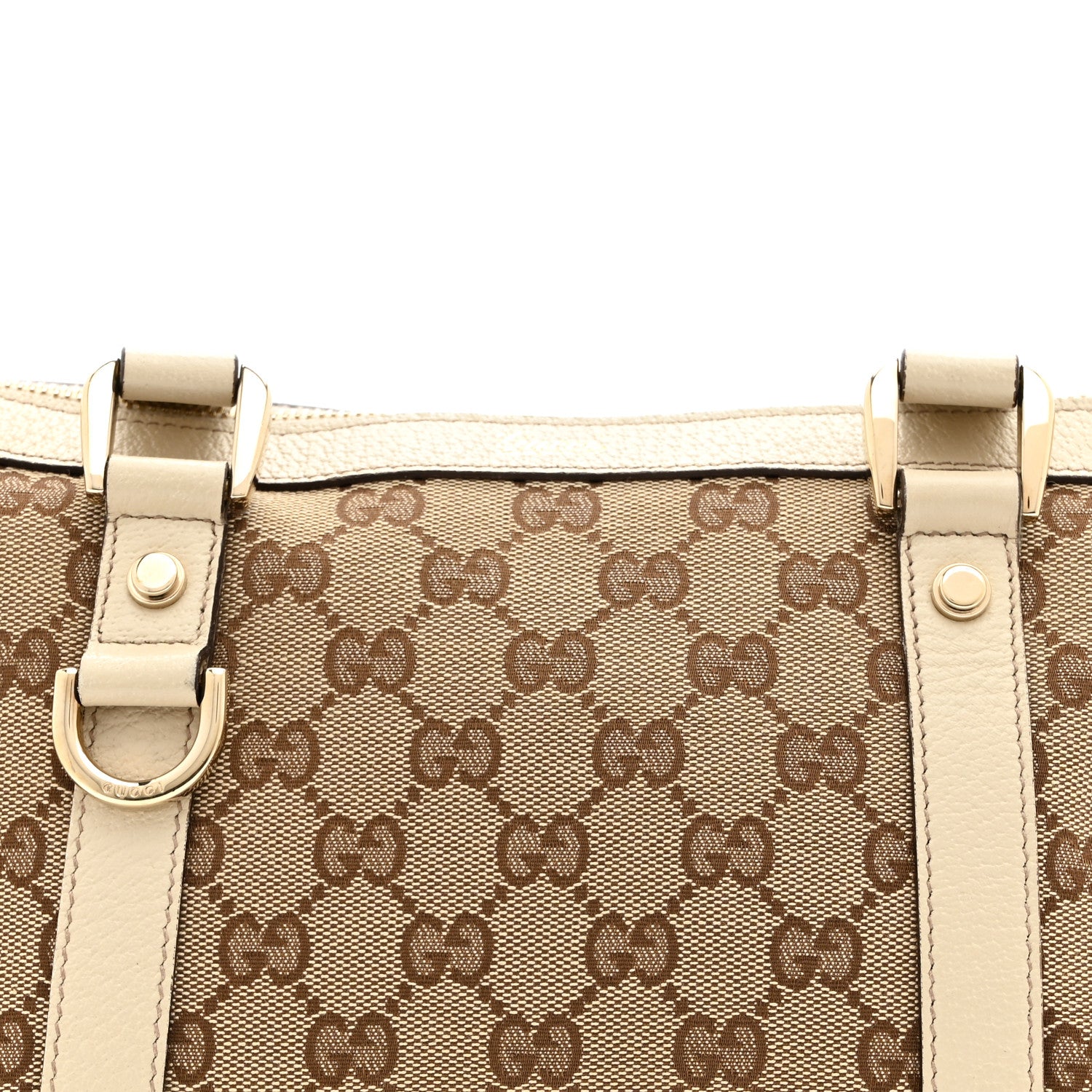 Gucci Monogram Small Abbey Tote Off White 8 of 10