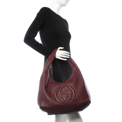 Gucci Cellarius Calfskin Large Soho Hobo Scarlatto 2 of 10