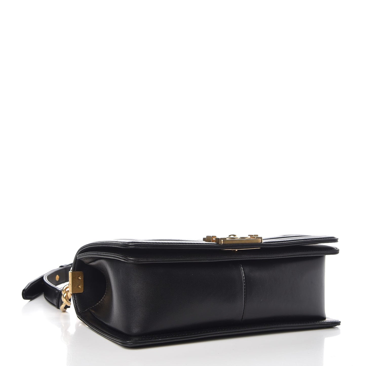 Lambskin Quilted Medium Boy Flap Black
