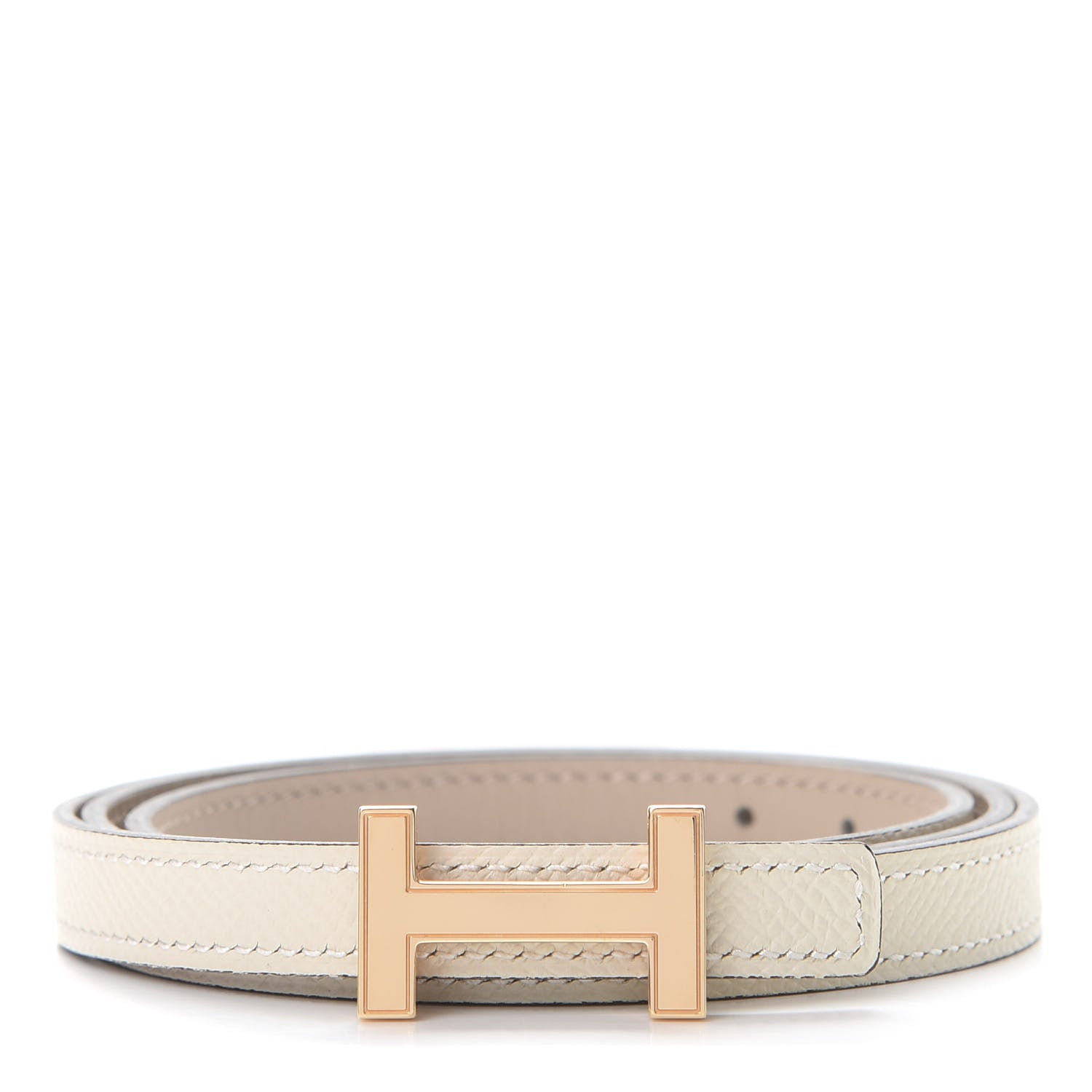 Hermes Epsom Swift 13mm Focus Belt 80 Craie Gris Tourterelle 1 of 6