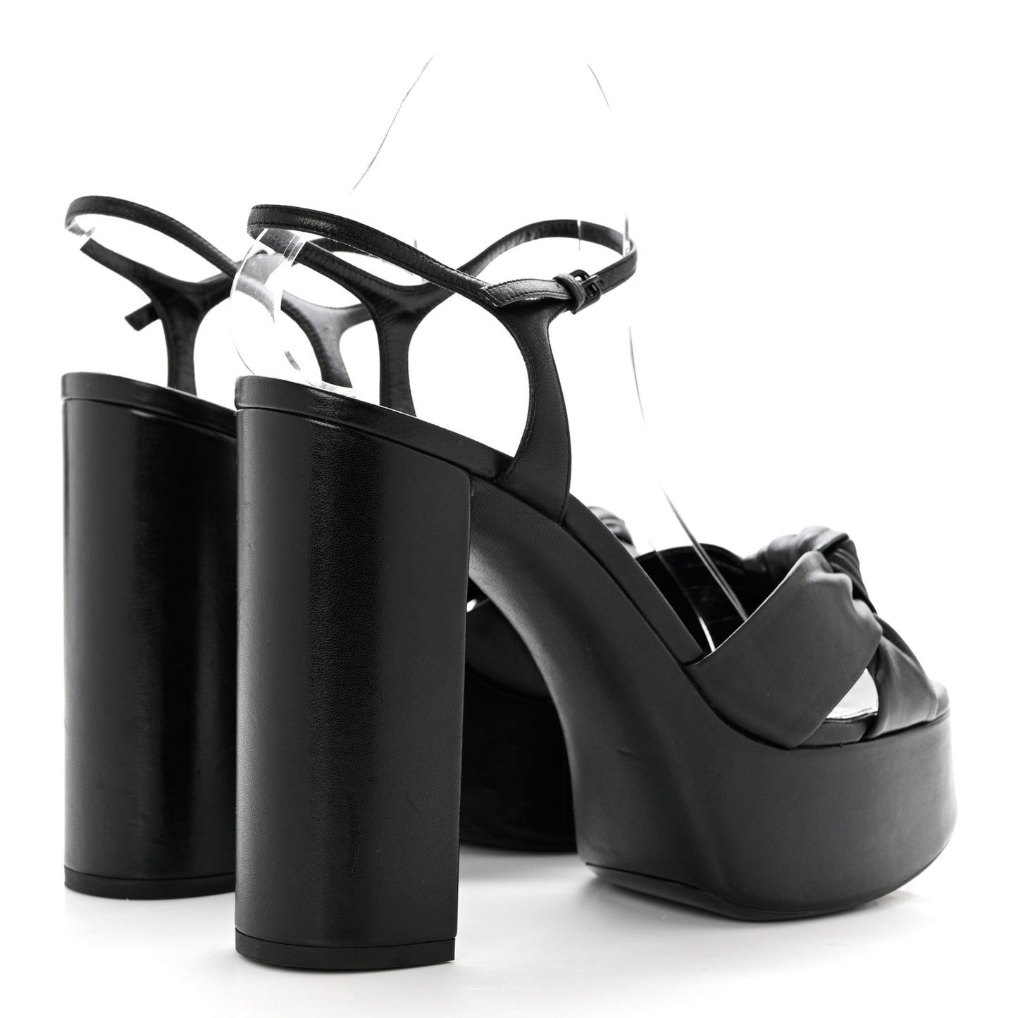 Vendome Bianca 85 Platform Sandals 40 Black