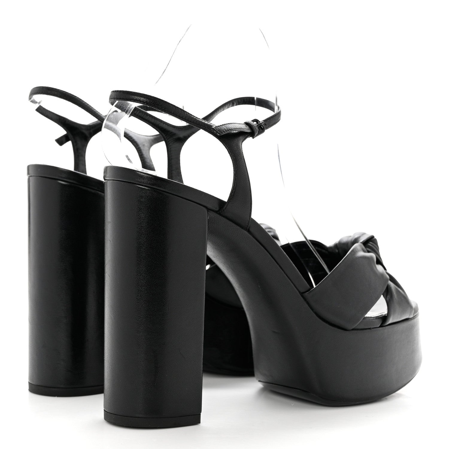 Saint Laurent Vendome Bianca 85 Platform Sandals 40 Black 4 of 9