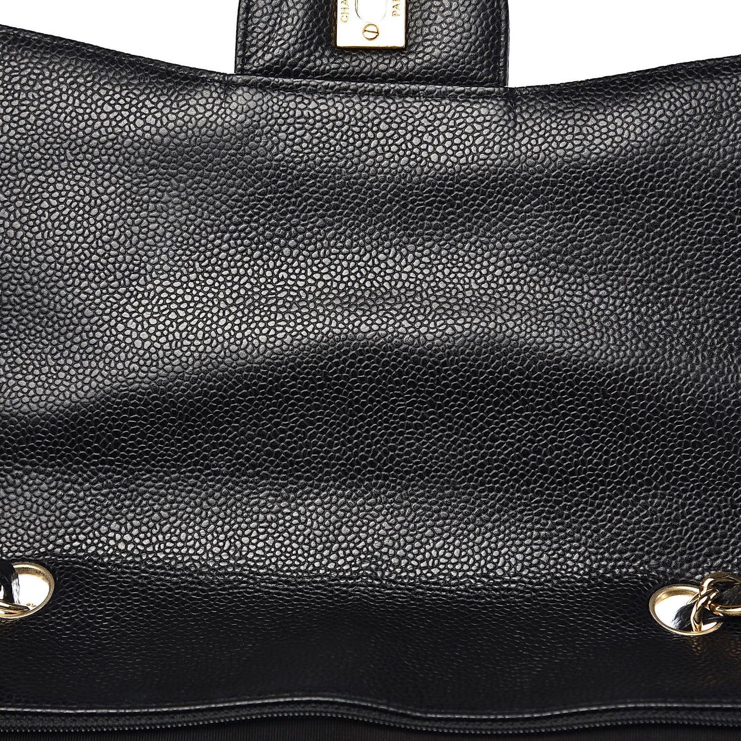 Caviar Quilted Jumbo Single Flap Black