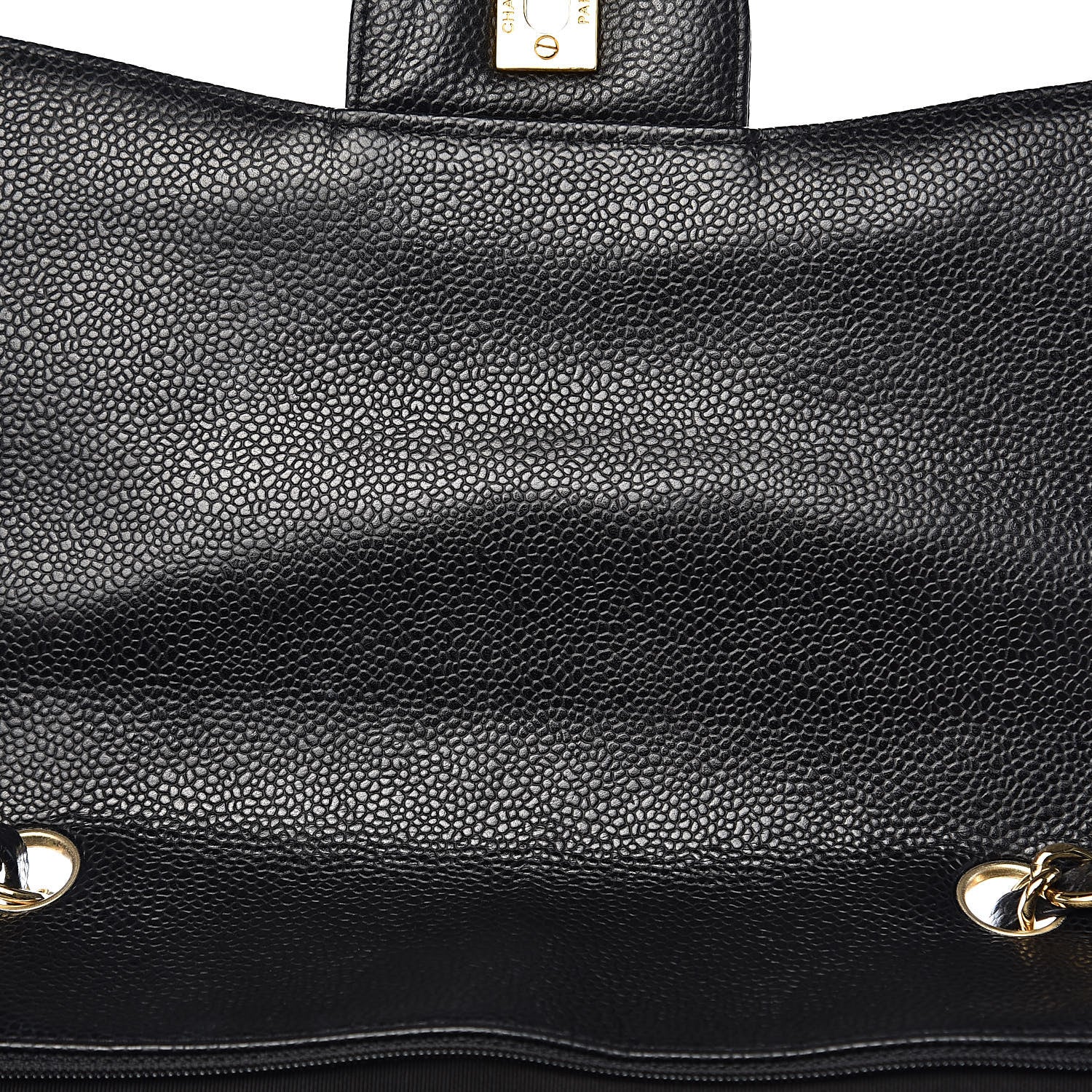Chanel Caviar Quilted Jumbo Single Flap Black 10 of 15